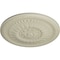 Ekena Millwork Temple Ceiling Medallion (Fits Canopies up to 9 1/4"), Hand-Painted Clear Yellow, 24"OD x 1 5/8"P CM24TECYF - alternate 2